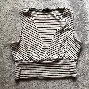 ••• iris LA striped crop top •••